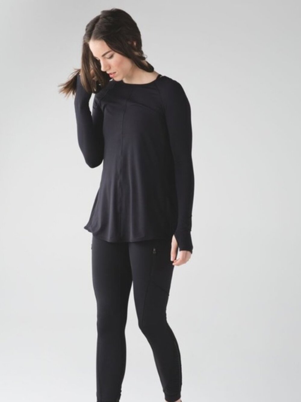 Lululemon Making Moves Long Sleeve Top Black - Picture 2 of 7